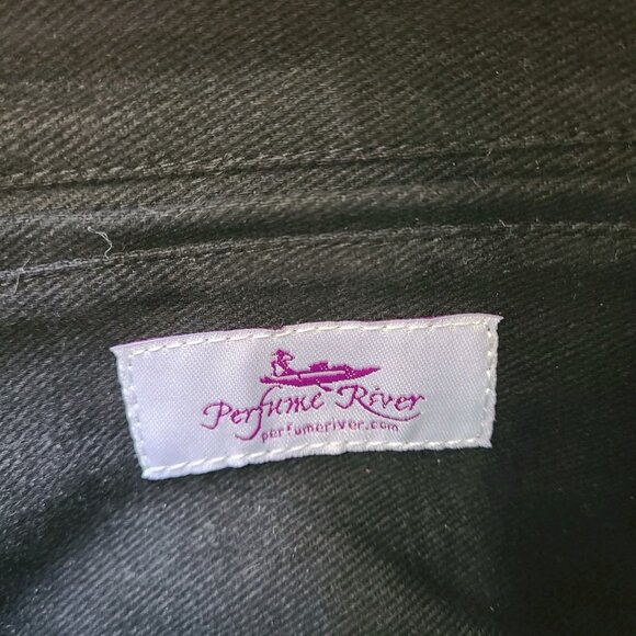Perfume River Embroidered Purse Handbag Crossbody Removable Strap - Picture 7 of 11